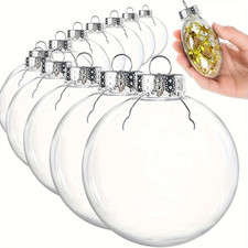 10X Clear Plastic Balls Oval