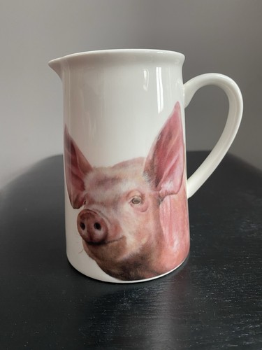 Fine bone china pig - jug, by
