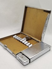 Rare Vintage Benlow Cigarette Case with Built-In Lighter Rare Design / Function