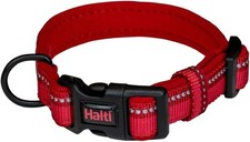 HALTI Collar, Size Medium, Red, Best Comfy Dog Collar, Premium Puppy Collar, Ny