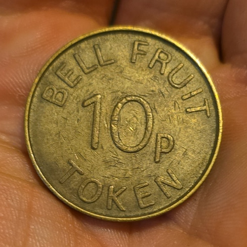 Bell fruit 10p token - token, british