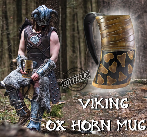 Medieval drinking horn beer - medieval,