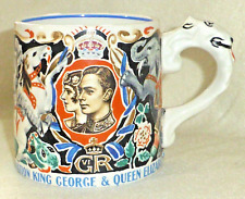 Rare Antique George VI Coronation 1937 Mug by Dame Lara Knight for J & G Meakin