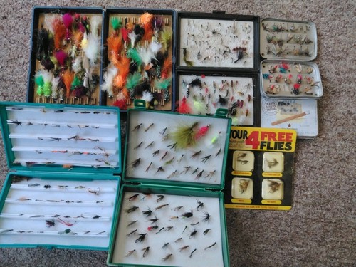 Huge fly fishing job lot - job, 150+