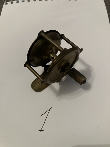 Vintage brass fishing reel - vintage,