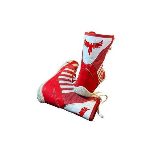 Boxing boots vibrant - boxing, red