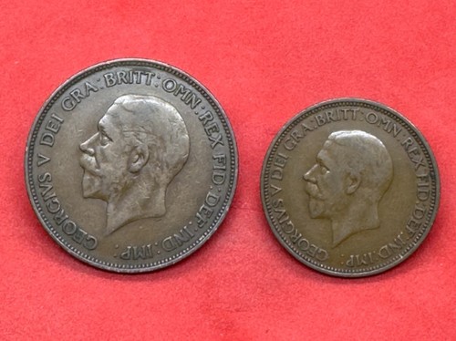 George 1934 penny - george, half