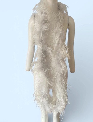 Vintage 30s dove grey ostrich - vintage,