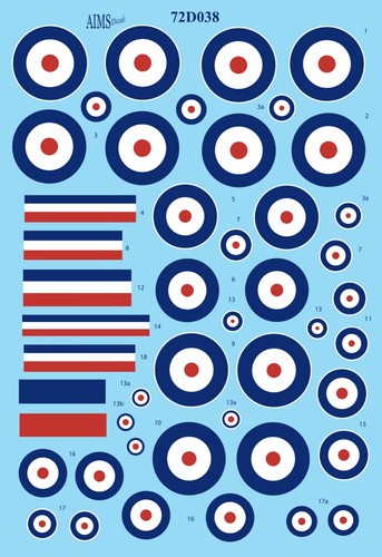 Aims decals rfc raf wwi - decals, rfc/raf