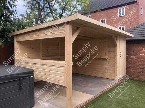 Hot tub shelter garden - hot,