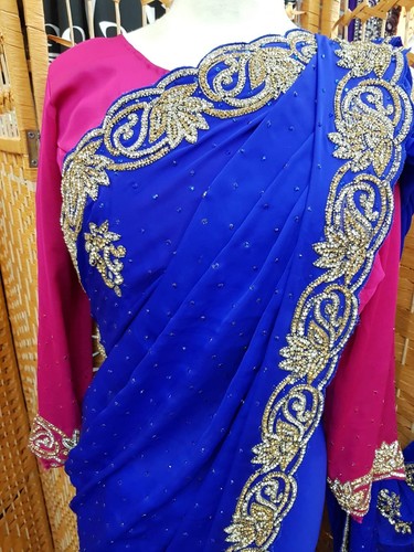 Stylish stone saree - stylish, wear