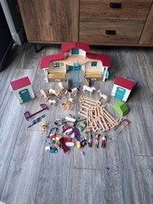 Schleich Lakeside Riding Centre horse stable barn toy playset , 9 horses , rider