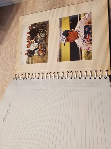 Unique speedway autograph book - autograph,