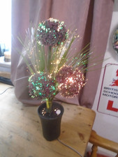 Fibre Optic light up flower / plant multi color