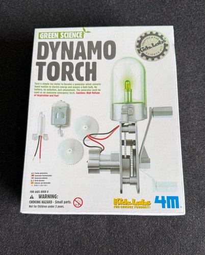 Green science dynamo torch - green, kit