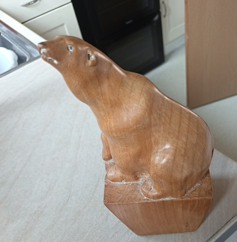 Vintage wooden hand carved - hand,