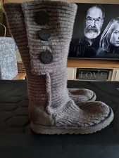 Ugg Boots Grey Knitted Size