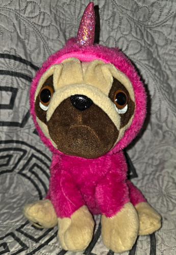 Pugly pink plush - pugly, dog