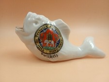 Crested China - PWLLHELI Crest - Fish - Grafton China.