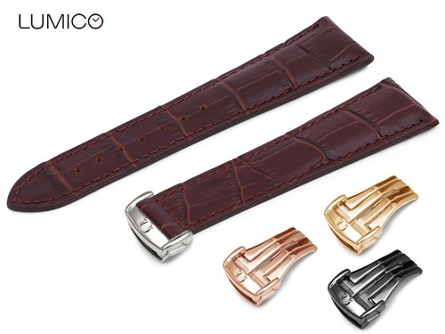 For omega genuine leather - genuine, dark
