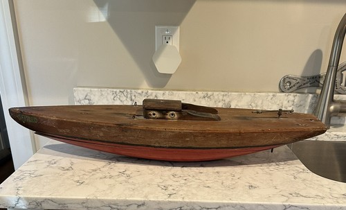 Vtg wooden pond - wooden,