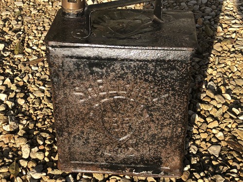Vintage petrol can shell - petrol,