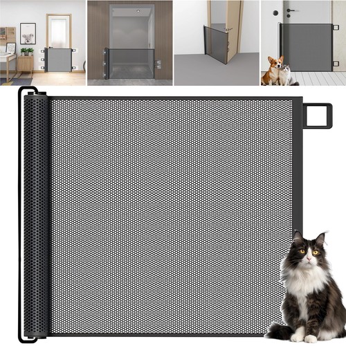 Dog gate 130 78cm retractable - dog,