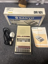 Sanyo DR101 Cassette Tape Data Recorder Player Beige Auto-Stop Boxed Working VGC