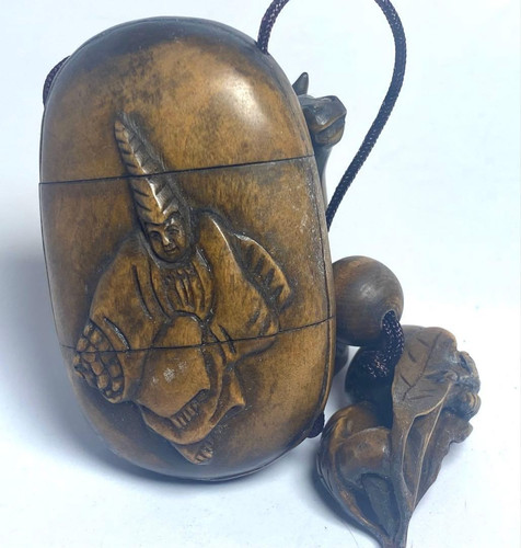 Inro netsuke ojime - netsuke, set