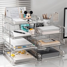 2/3/4 Tier Clear Stackable A4