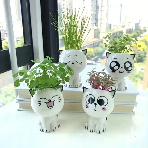 Ceramic mini cat - ceramic,