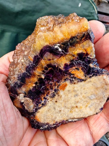 Blue john fluorite - blue, freeform