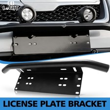 Black bull bar - bull, plate