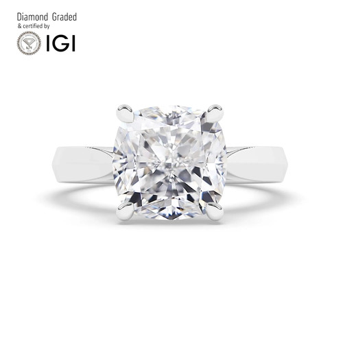 Cushion diamond engagement - diamond,