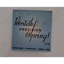 HSC3997 Phosphor Bronze Hairsprings–Pack of 10 for Smiths & Precision Instrument