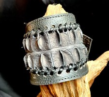 Genuine Crocodile Skin Wide