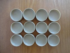 Vintage Cream Furniture Rests Castor Cups Set of 12