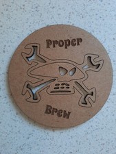 Wooden laser cut Guy Martin