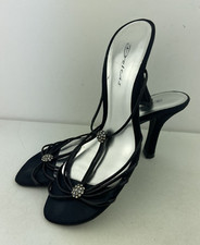 Dolcis Womens Black Elegant Event Style Shoes With High Stiletto Heel UK 5. VGC.