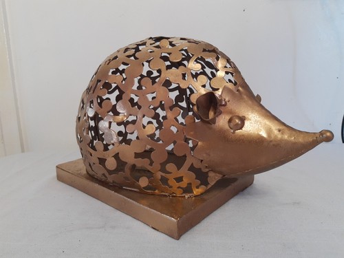 Vintage metal hedgehog art - vintage,