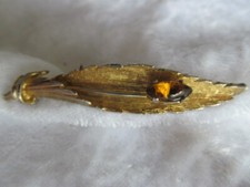 Vintage Leaf Brooch By