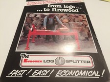 Eurotec Precision Eurotec Log Splitter Original 1970s Sales Brochure