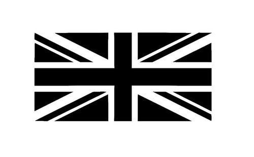 Union jack vinyl sticker die - union,