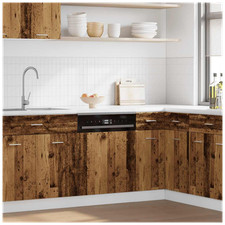 Dishwasher panel Old wood 60x1.5x67 cm Engineered wood smooth protective finish