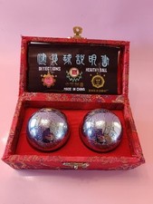 Vintage Chinese Therapy / Baoding Balls / Chiming / Boxed / Oriental Collectible