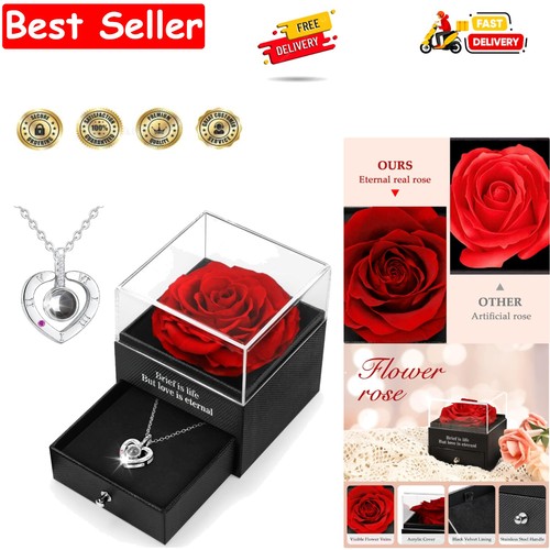 Preserved real rose handmade - real,