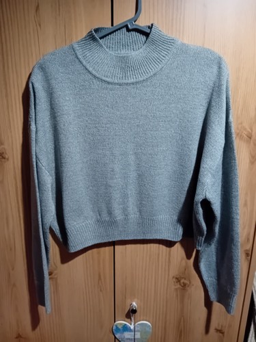 Grey crop style - h&m, jumper