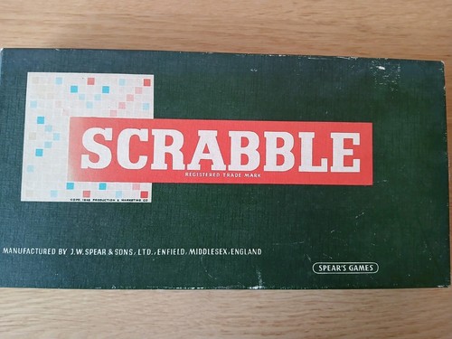 Vintage scrabble board game - vintage,
