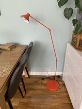 Red adjustable floor lamp - floor,