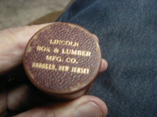 Old used small adverisement - old,